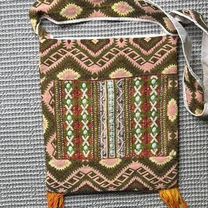 Vintage 1970's BOHO Hippy Groovy Plastic Beaded Fringe Shoulder Bag/Purse